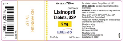 Lisinopril 5mg (90 Tablets).jpg - Lisinopril 5mg (90 Tablets)